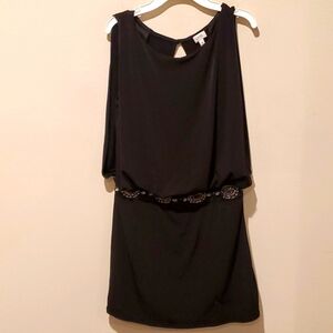 ❤ VINTAGE CACHE DROP WAIST RHINESTONE EMBELLISHED DRESS, 4